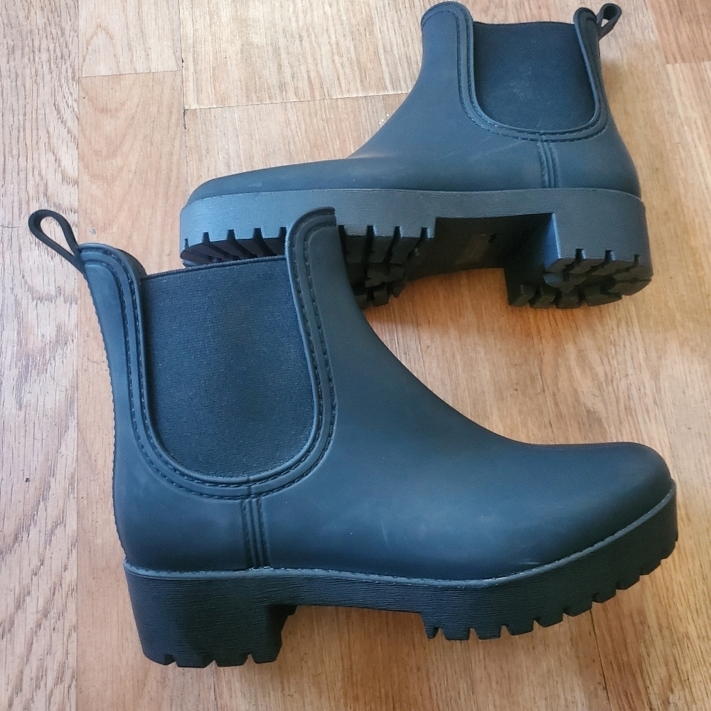 Jeffrey Campbell Cloudy Black Womans Boots, Size 8